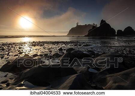 "Sunset at Ruby Beach, Olympic National Park, Washington, United States, North America" View Large Photo Image Stock Image - "Sunset at Ruby Beach, Olympic National Park, Washington, United States, North America". Fotosearch