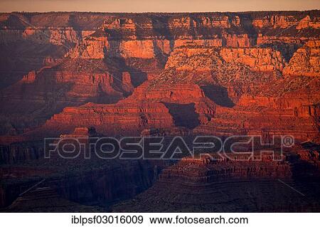 Stock Photo - "Sunset at the Grand Canyon, Grand-Canyon-Nationalpark, Arizona, United States, North America". Fotosearch