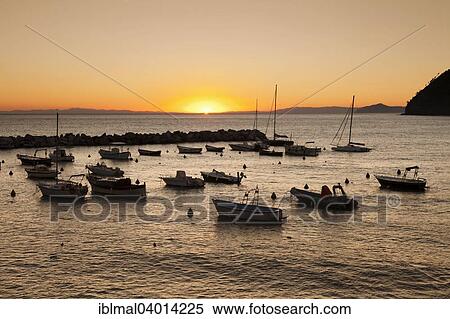 "Sunset at the port of Levanto, Riviera de Levanto, Cinque Terre, Liguria, Italy, Europe" View Large Photo Image Stock Photography - "Sunset at the port of Levanto, Riviera de Levanto, Cinque Terre, Liguria, Italy, Europe". Fotosearch
