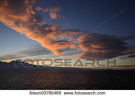 "Sunset, cloud formation, Weddell Sea, Antarctica" View Large Photo Image Stock Photo - "Sunset, cloud formation, Weddell Sea, Antarctica". Fotosearch