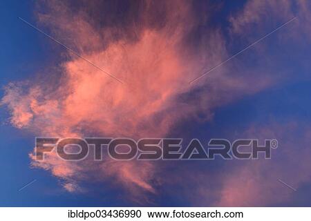 Stock Image - "Sunset clouds, Carinthia, Austria, Europe". Fotosearch
