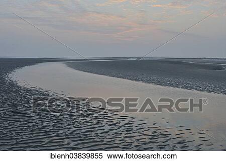 "Sunset in the Wadden Sea, Langeoog, East Frisia, Lower Saxony, Germany, Europe" View Large Photo Image Stock Photography - "Sunset in the Wadden Sea, Langeoog, East Frisia, Lower Saxony, Germany, Europe". Fotosearch