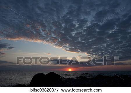 Stock Photo - "Sunset, Juminda Peninsula, Lahemaa National Park, Estonia, Baltic States, Europe". Fotosearch