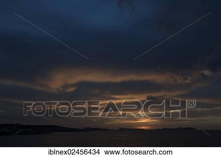 "Sunset near Sant Antoni, Ibiza, Pitiusic Islands or Pine Islands, Balearic Islands, Spain, Europe" View Large Photo Image Picture - "Sunset near Sant Antoni, Ibiza, Pitiusic Islands or Pine Islands, Balearic Islands, Spain, Europe". Fotosearch