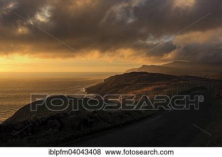 "Sunset over Atlantic coastline, County Donegal, Republic of Ireland" View Large Photo Image Stock Photo - "Sunset over Atlantic coastline, County Donegal, Republic of Ireland". Fotosearch