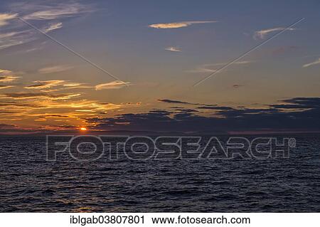 Stock Image - "Sunset over the Bering Strait, Chukotka, Russia, Europe". Fotosearch