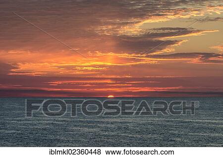"Sunset over the North Sea, Europe" View Large Photo Image Stock Photo - "Sunset over the North Sea, Europe". Fotosearch