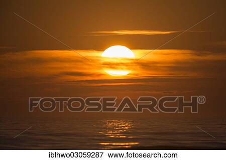 "Sunset over the North Sea, Nordseekuste bei Hirtshals, Region Nordjylland, Jutland, Denmark, Europe" View Large Photo Image Stock Photo - "Sunset over the North Sea, Nordseekuste bei Hirtshals, Region Nordjylland, Jutland, Denmark, Europe". Fotosearch