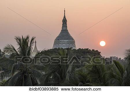 "Sunset, pagoda surrounded by trees, Sagaing Region, Myanmar, Asia" View Large Photo Image Stock Photography - "Sunset, pagoda surrounded by trees, Sagaing Region, Myanmar, Asia". Fotosearch