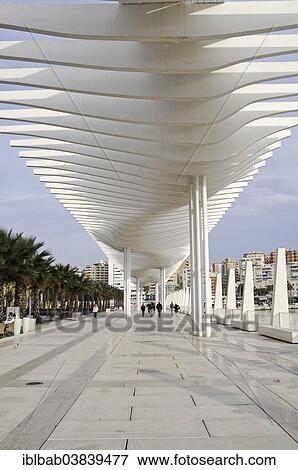 "Sunshades, El Palmeral de las Sorpresas waterfront promenade at the harbour, Malaga, Costa del Sol, Province of Malaga, Andalusia, Spain, Europe" View Large Photo Image Stock Photo - "Sunshades, El Palmeral de las Sorpresas waterfront promenade at the harbour, Malaga, Costa del Sol, Province of Malaga, Andalusia, Spain, Europe". Fotosearch
