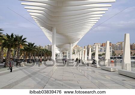 "Sunshades, El Palmeral de las Sorpresas waterfront promenade at the harbour, Malaga, Costa del Sol, Province of Malaga, Andalusia, Spain, Europe" View Large Photo Image Stock Photograph - "Sunshades, El Palmeral de las Sorpresas waterfront promenade at the harbour, Malaga, Costa del Sol, Province of Malaga, Andalusia, Spain, Europe". Fotosearch
