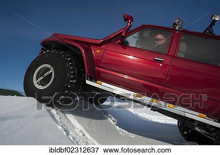 "Super Jeep in a winter landscape, Vatnajoekull Glacier, Icelandic Highlands, Iceland, Europe" View Large Photo Image Stock Photo - "Super Jeep in a winter landscape, Vatnajoekull Glacier, Icelandic Highlands, Iceland, Europe". Fotosearch