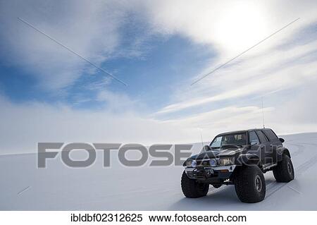 "Super Jeep in a winter landscape, Vatnajoekull Glacier, Icelandic Highlands, Iceland, Europe" View Large Photo Image Stock Photography - "Super Jeep in a winter landscape, Vatnajoekull Glacier, Icelandic Highlands, Iceland, Europe". Fotosearch