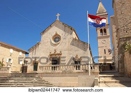 "Supetar church, Brac island, Croatia, Europe" View Large Photo Image Stock Photo - "Supetar church, Brac island, Croatia, Europe". Fotosearch