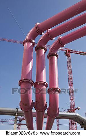 "Supply pipes, construction boom, at Potsdamer Platz square, Leipziger Strasse street, Berlin, Germany, Europe" View Large Photo Image Stock Photography - "Supply pipes, construction boom, at Potsdamer Platz square, Leipziger Strasse street, Berlin, Germany, Europe". Fotosearch