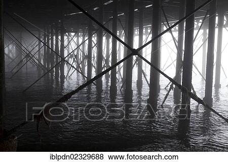 Supports under South Parade Pier at Portsmouth View Large Photo Image Stock Photo - Supports under South Parade Pier at Portsmouth. Fotosearch