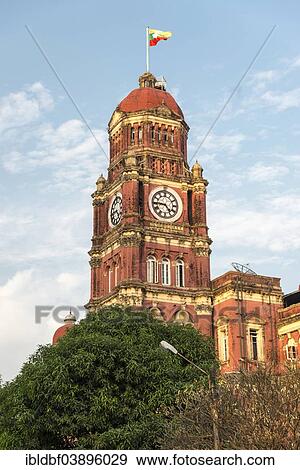 "Supreme Court of Burma, Yangon or Rangoon, Yangon Region, Myanmar, Asia" View Large Photo Image Stock Photo - "Supreme Court of Burma, Yangon or Rangoon, Yangon Region, Myanmar, Asia". Fotosearch
