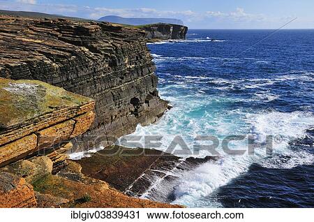 "Surf at the cliffs, Yesnaby, Mainland, Orkney, Scotland, United Kingdom, Europe" View Large Photo Image Stock Image - "Surf at the cliffs, Yesnaby, Mainland, Orkney, Scotland, United Kingdom, Europe". Fotosearch