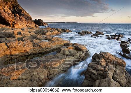 "Surf on the rocky shore, Land's End headland at back, Port Nanven, Cornwall, England, United Kingdom, Europe" View Large Photo Image Stock Image - "Surf on the rocky shore, Land's End headland at back, Port Nanven, Cornwall, England, United Kingdom, Europe". Fotosearch