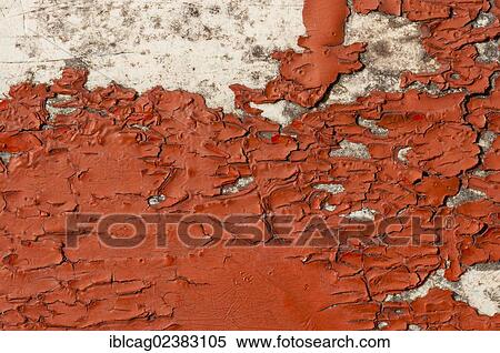 Surface with red paint coming off in flakes View Large Photo Image Stock Photography - Surface with red paint coming off in flakes. Fotosearch