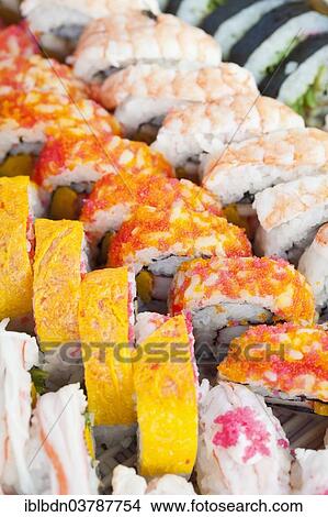 Sushi rolls View Large Photo Image Picture - Sushi rolls. Fotosearch