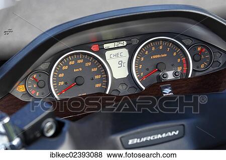 "Suzuki Burgman 400 Z motor scooter, instruments" View Large Photo Image Stock Photo - "Suzuki Burgman 400 Z motor scooter, instruments". Fotosearch