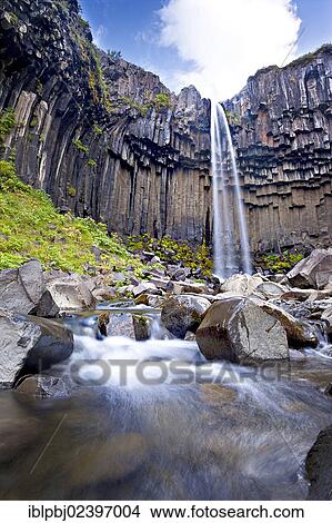 "Svartifoss waterfall, Skaftafell, South Iceland, Iceland, Europe" View Large Photo Image Picture - "Svartifoss waterfall, Skaftafell, South Iceland, Iceland, Europe". Fotosearch