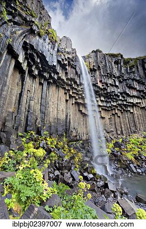 "Svartifoss waterfall, Skaftafell, South Iceland, Iceland, Europe" View Large Photo Image Stock Photo - "Svartifoss waterfall, Skaftafell, South Iceland, Iceland, Europe". Fotosearch