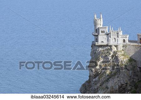 "Swallow's Nest, Neo-Gothic castle, built in 1912, Cape of Ai–Todor, Yalta, Ukraine, Europe" View Large Photo Image Picture - "Swallow's Nest, Neo-Gothic castle, built in 1912, Cape of Ai–Todor, Yalta, Ukraine, Europe". Fotosearch