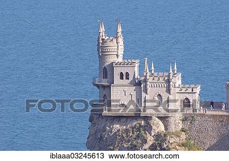 "Swallow's Nest, Neo-Gothic castle, Cape of Ai–Todor, Yalta, Ukraine, Europe" View Large Photo Image Stock Image - "Swallow's Nest, Neo-Gothic castle, Cape of Ai–Todor, Yalta, Ukraine, Europe". Fotosearch