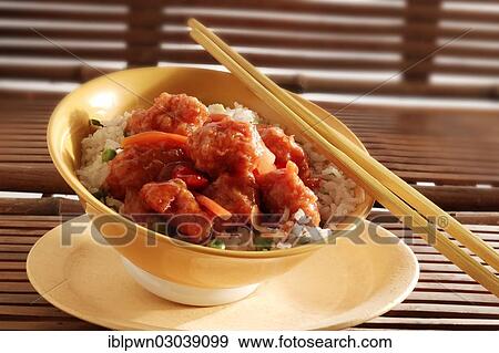 Sweet and sour chicken View Large Photo Image Stock Photo - Sweet and sour chicken. Fotosearch