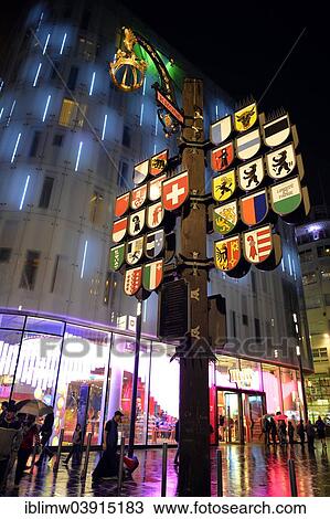 "Swiss cantonal coats of arms on Leicester Square, at night, London, England, United Kingdom, Europe" View Large Photo Image Stock Image - "Swiss cantonal coats of arms on Leicester Square, at night, London, England, United Kingdom, Europe". Fotosearch