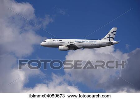 SX-DGD Aegean Airlines Airbus A320-232 in flight View Large Photo Image Stock Image - SX-DGD Aegean Airlines Airbus A320-232 in flight. Fotosearch