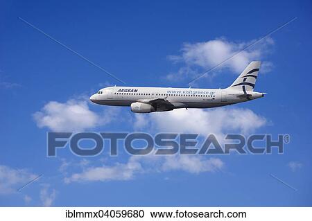 SX-DGD Aegean Airlines Airbus A320-232 in flight View Large Photo Image Stock Image - SX-DGD Aegean Airlines Airbus A320-232 in flight. Fotosearch