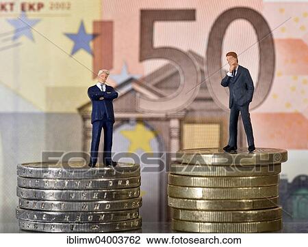 "Symbolic image for capital, two managers on coins in front of 50 euro banknote" View Large Photo Image Stock Image - "Symbolic image for capital, two managers on coins in front of 50 euro banknote". Fotosearch
