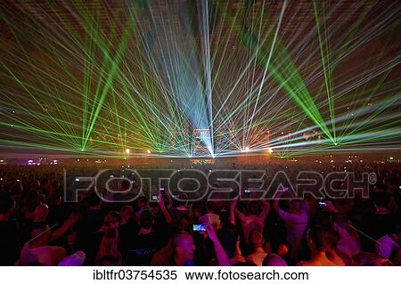 Stock Photography - "Syndicate 2013, techno event, Dortmund, North Rhine-Westphalia, Germany, Europe". Fotosearch