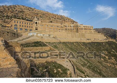 "Syrian Orthodox Mar Mattai monastery, St Matthew's Monastery, near Mosul, Nineveh Province, Iraq, Asia" View Large Photo Image Stock Image - "Syrian Orthodox Mar Mattai monastery, St Matthew's Monastery, near Mosul, Nineveh Province, Iraq, Asia". Fotosearch