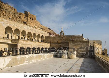"Syrian-Orthodox Mar Mattai monastery, St Matthew's Monastery, near Mosul, Nineveh Province, Iraq, Asia" View Large Photo Image Stock Photo - "Syrian-Orthodox Mar Mattai monastery, St Matthew's Monastery, near Mosul, Nineveh Province, Iraq, Asia". Fotosearch