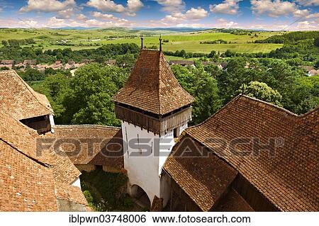 Stock Photograph - "Szekely medieval fortified church of Viscri, BraÈ™ov County, Transylvania, Romania, Europe". Fotosearch