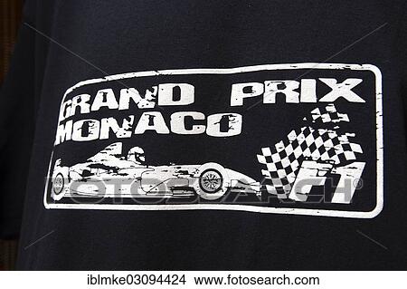 "T-shirt with the print Grand Prix Monaco, Formula 1" View Large Photo Image Picture - "T-shirt with the print Grand Prix Monaco, Formula 1". Fotosearch