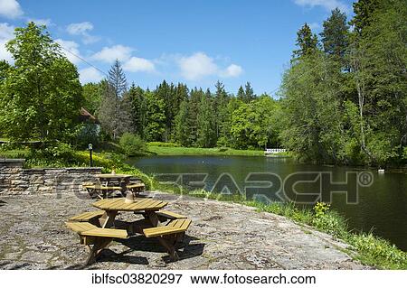 "Tables and benches by the lake, Palmse Manor, Palmse, Lahemaa National Park, Estonia, Baltic States,, Europe" View Large Photo Image Stock Photo - "Tables and benches by the lake, Palmse Manor, Palmse, Lahemaa National Park, Estonia, Baltic States,, Europe". Fotosearch