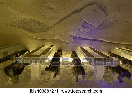 "Tables and benches made of ice, Snowhotel, Sinetta, Lapland, Finland, Europe" View Large Photo Image Stock Image - "Tables and benches made of ice, Snowhotel, Sinetta, Lapland, Finland, Europe". Fotosearch