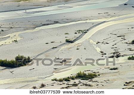 Stock Photo - "Tagliamento braided river, Forgaria nel Friuli, Italy, Europe". Fotosearch