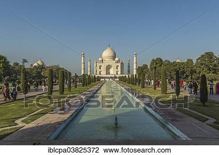 Stock Image - "Taj Mahal, Agra, Uttar Pradesh, India, Asia". Fotosearch