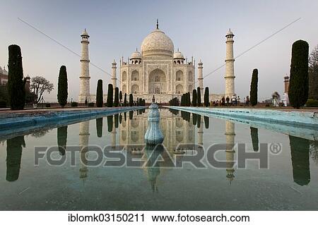 "Taj Mahal, mausoleum, UNESCO World Heritage Site, reflected in a pool of water, Agra, Uttar Pradesh, India, Asia" View Large Photo Image Stock Image - "Taj Mahal, mausoleum, UNESCO World Heritage Site, reflected in a pool of water, Agra, Uttar Pradesh, India, Asia". Fotosearch