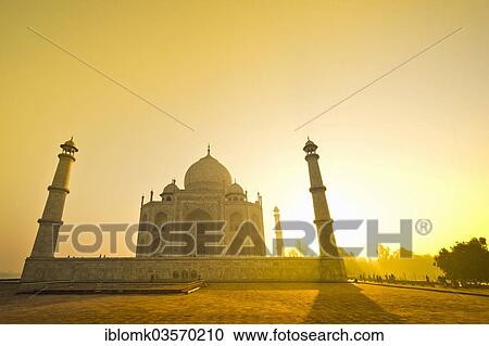 "Taj Mahal, mausoleum, UNESCO World Heritage Site, at sunrise, Agra, Uttar Pradesh, India, Asia" View Large Photo Image Stock Image - "Taj Mahal, mausoleum, UNESCO World Heritage Site, at sunrise, Agra, Uttar Pradesh, India, Asia". Fotosearch