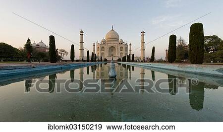 "Taj Mahal, mausoleum, UNESCO World Heritage Site, reflected in a pool of water, Agra, Uttar Pradesh, India, Asia" View Large Photo Image Stock Photo - "Taj Mahal, mausoleum, UNESCO World Heritage Site, reflected in a pool of water, Agra, Uttar Pradesh, India, Asia". Fotosearch