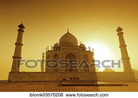 "Taj Mahal, mausoleum, UNESCO World Heritage Site, at sunrise, Agra, Uttar Pradesh, India, Asia" View Large Photo Image Stock Photo - "Taj Mahal, mausoleum, UNESCO World Heritage Site, at sunrise, Agra, Uttar Pradesh, India, Asia". Fotosearch