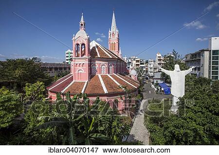 Stock Photo - "Tan Dinh Catholic Church, in the city center, Ho Chi Minh City, Vietnam, Asia". Fotosearch