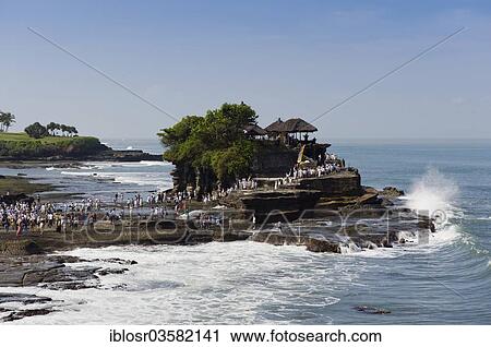 Stock Image - "Tanah Lot Temple on a rock in the sea, Tanah Lot, Bali, Indonesia, Asia". Fotosearch